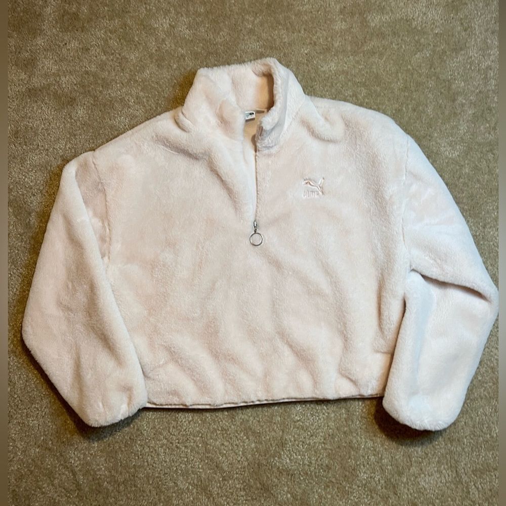 Puma Peach Fuzzy Sweater